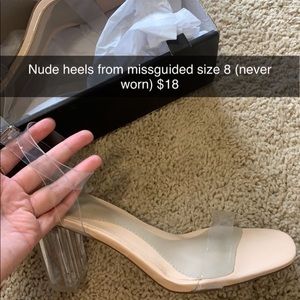Clear heels